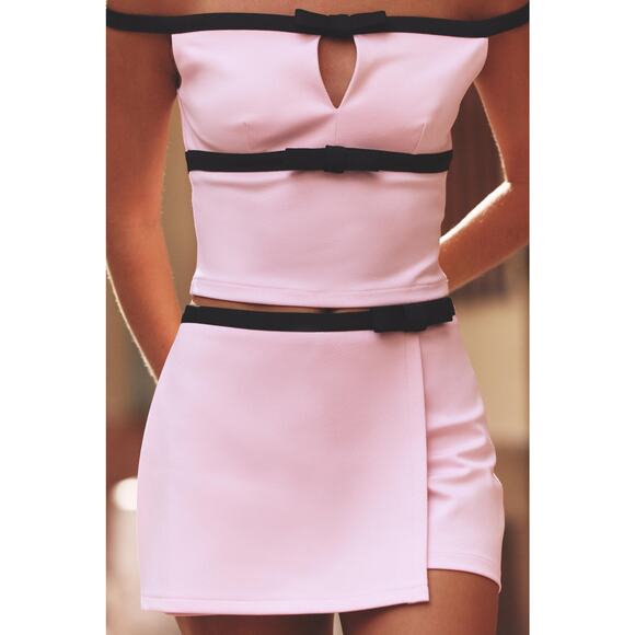 RARE!!! ZARA Co-Ord Set Contrasting Crop Top and Skort NWT - Picture 3 of 16